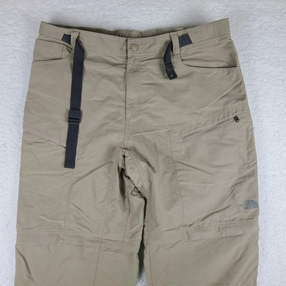 The North Face Pants Mens XL Beige Tan Brown Convertible Performance‎ Tech Chino